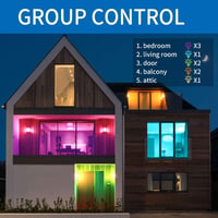 ANWIO E27 WiFi LED okos izzó 9W RGB dimmelhető Alexa Google Home 2db 6