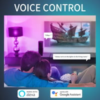 ANWIO E27 WiFi LED okos izzó 9W RGB dimmelhető Alexa Google Home 2db 4