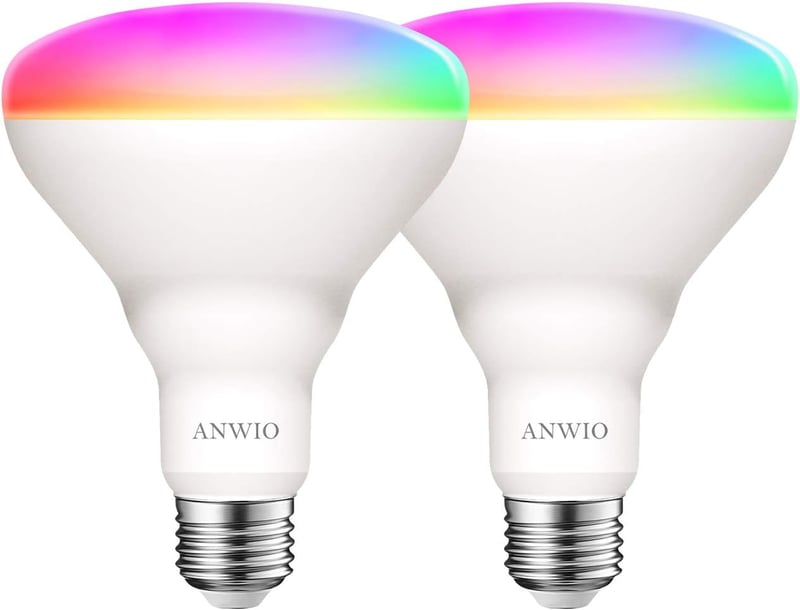 ANWIO E27 WiFi LED okos izzó 9W RGB dimmelhető Alexa Google Home 2db
