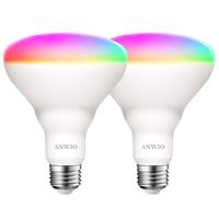 ANWIO E27 WiFi LED inteligentná žiarovka RGB 9W - 2 ks 1