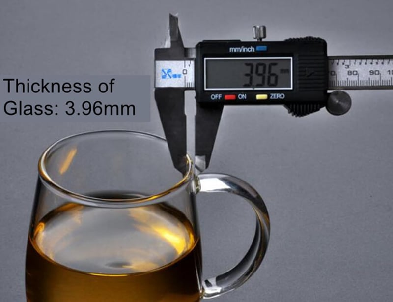 ANWONE Borozilikát Teáscsésze 500ml 2db Szűrővel és Fedővel