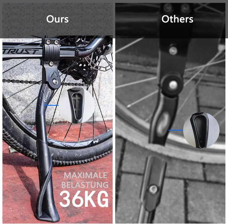 ANWONE Kerékpár Állvány 24-29 Colos MTB Magasságállítható Fekete 45kg