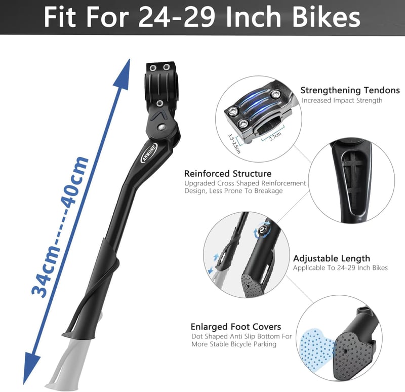 ANWONE Kerékpár Állvány 24-29 Colos MTB Magasságállítható Fekete 45kg