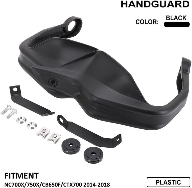 AnXin Motorkerékpár Kézvédő ABS NC700X 750X CB650F CTX700 2014-2018 Fekete