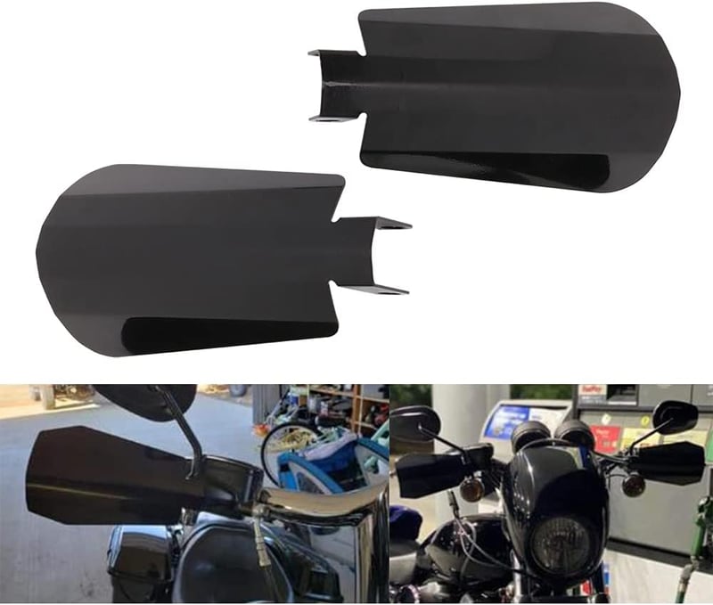 AnXin Motoros Kézivédő Glossy Coffin Cut Sportster Dyna Touring 2006+