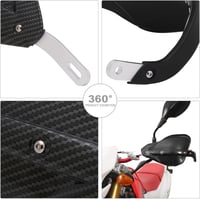 AnXin Motoros Kézvédő Univerzális 7/8" és 1 1/8" Karbon Hatású 9