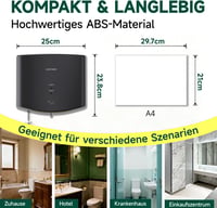 anydry 2630S Kompakt Automata Kézszárító, Falra Szerelhető Elektromos Szárító 1400W 2
