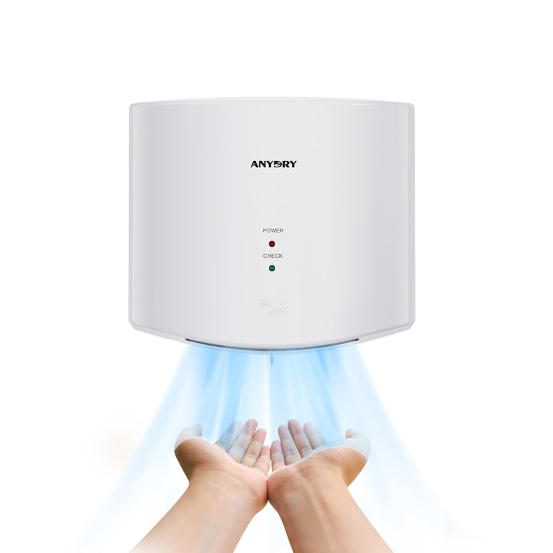 anydry 2630S kompaktno automatsko sušilo za ruke, zidna montaža - bijelo