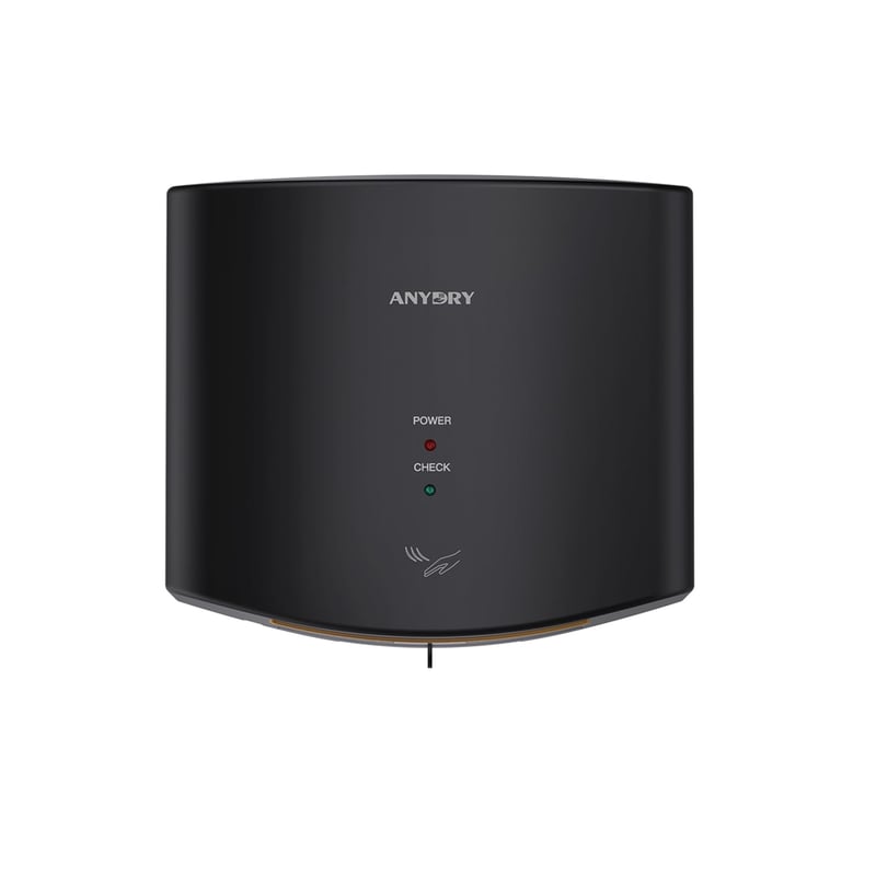anydry 2630S kompaktný automatický sušič rúk, nástenný - čierny