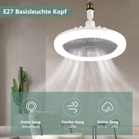 Anyingkai E27 Mennyezeti Ventilátor Lámpa Távirányítóval Szürke 30W 4