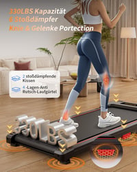 Anylife asztali futópad lejtős funkcióval, LED kijelzővel, 150 kg teherbírás 3