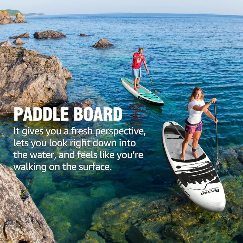 Anyoo Felfújható Stand Up Paddle Board Teljes Szett Táskával és Kiegészítőkkel