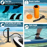 Anyoo Felfújható Stand Up Paddle Board Teljes Szett Táskával és Kiegészítőkkel 5