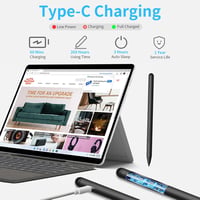 ANYQOO Stylus Pen Microsoft Surface MPP 2.0 4096 nyomásszint mágneses USB-C - Black USB charging, Surface Slim Pen 6