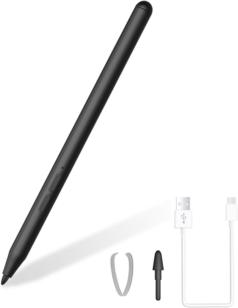 ANYQOO Stylus Pen Microsoft Surface MPP 2.0 4096 nyomásszint mágneses USB-C - Black USB charging, Surface Slim Pen