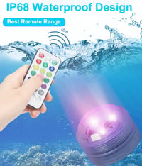 Anzhen 12 db RGB LED vízalatti világítás távirányítóval, medence és akvárium lámpa 4