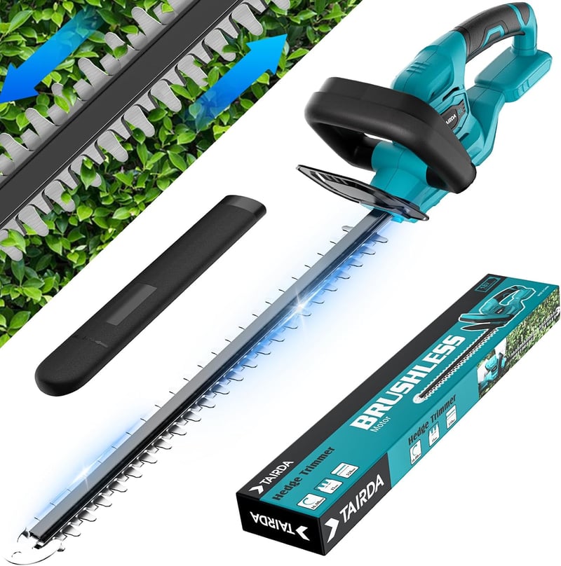 Anztek 18V Akkus Sövényvágó 22" Kétirányú Pengével Brushless Motor