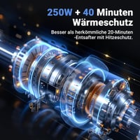 AOBOSI 250W Gyümölcs és Zöldség Centrifuga 103mm Nyílással 1.2L Szürke 6