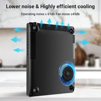 AOBOSI Hordozható Indukciós Főzőlap 2000W, 20 Fokozat, Turbo Funkcióval és 10H Időzítővel 7