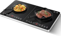 AOBOSI Kétlemezes Indukciós Főzőlap 3500W Független Vezérléssel és Időzítővel 1