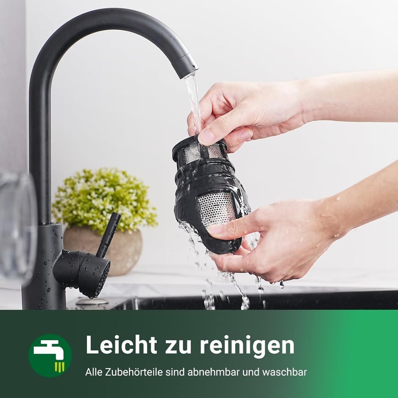 AOBOSI Lassú Gyümölcscentrifuga 2 Sebességgel, Zöldség és Gyümölcs Préshez Kefével