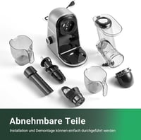 AOBOSI Lassú Gyümölcscentrifuga 2 Sebességgel, Zöldség és Gyümölcs Préshez Kefével 9