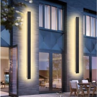 AOEH 115cm LED fali lámpa alumínium IP65 vízálló meleg fehér kültéri beltéri 1