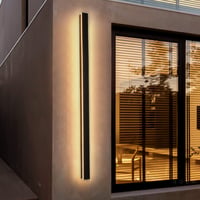 AOEH dlhé nástenné LED svietidlo IP65 vonkajšie čierne – 125 cm 2