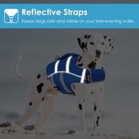 AOFITEE kutyamentő mellény reflektív sávokkal - kék - M-es méret 6