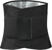 AOGOE Fogyasztó Öv Férfi Női Hasformáló Neoprén Nano Ezüst Izzasztó Derékformáló Állítható Fitness Öv XXL 8