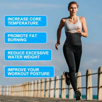 AOGOE Fogyasztó Öv Férfi Női Hasformáló Neoprén Nano Ezüst Izzasztó Derékformáló Állítható Fitness Öv XXL 5