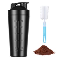 AOGOE Nerezový Protein Shaker 900ml - Športová Fitness Fľaša s Mierkou, Nepriepustná, Bez BPA 2