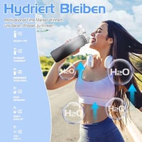 AOHAN Sportkulacs 1L BPA Mentes Szűrővel, Szivárgásmentes Ivópalack Sötétkék Színben Edzéshez Túrázáshoz Irodába 5