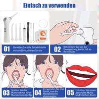 Set 3 în 1 pentru îndepărtarea calculilor amigdalienei Aohcae cu 32 de degetare pentru curățarea cavității bucale, perie cu tub de aspirație pentru combaterea respirației urât mirositoare, acasă 8