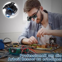 Aohcae fejpántos nagyító LED világítással, 2.0X-24.0X nagyítás, cserélhető lencse 9