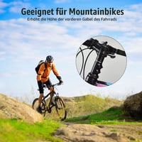 Înălțător de ghidon bicicletă Aohcae, 28,6 mm / 12×2,86 cm, adaptor pentru prelungirea gâtului furcii, pentru biciclete MTB, cursieră, oraș și e-bike, cu cheie hexagonală inclusă 7