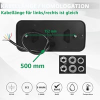AOHEWEI 2db Utánfutó Hátsó Lámpa 12V/24V Vízálló Fék és Ködlámpa 5