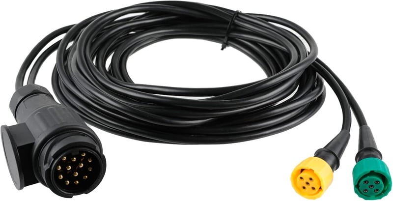 AOHEWEI 5m Utánfutó Kábel 13 Tüskés Csatlakozó 2x 5 Tüskés Vezetékhez Hátsó Lámpa - 5m 5 pin wiring harness