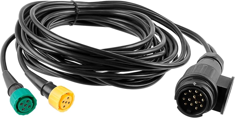 AOHEWEI 5m Utánfutó Kábel 13 Tüskés Csatlakozó 2x 5 Tüskés Vezetékhez Hátsó Lámpa - 5m 5 pin wiring harness
