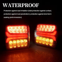 AOHEWEI LED Hátsó Lámpa Szett 12/24V - Vízálló Féklámpa Dinamikus Irányjelzővel és Rendszámvilágítással Utánfutókhoz, Lakókocsikhoz, Teherau 5