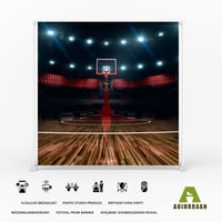 Aoihrraan 3x3m Kosárlabda Pályafotó Háttér Stadion Sportverseny Dekoráció 4