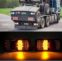 AOJO 13 pólusú LED utánfutó hátsó lámpa szett 5 m kábellel 12V 24V 7 funkció vízálló E jóváhagyott 4