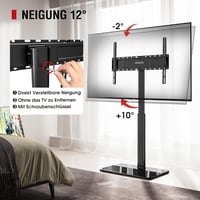 AOKCOS TV állvány 43-75 colos tévéhez, dönthető, forgó, magasságállítható, 1,6 m 2