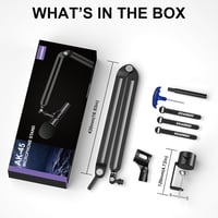 Aokeo AK-45 Mikrofon Állvány Blue Yeti, Snowball, HyperX QuadCast Kompatibilis 7