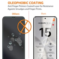 AOKUMA 3D tvrdené sklo na Xiaomi 15 Ultra, 2 ks, tvrdosť 9H, odolné proti poškriabaniu, bezbublinková aplikácia, ochranná fólia odolná proti roztriešteniu 7