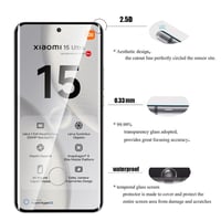 AOKUMA 3D tvrdené sklo na Xiaomi 15 Ultra, 2 ks, tvrdosť 9H, odolné proti poškriabaniu, bezbublinková aplikácia, ochranná fólia odolná proti roztriešteniu 5