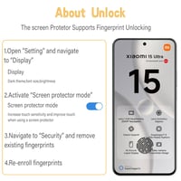 AOKUMA 3D tvrdené sklo na Xiaomi 15 Ultra, 2 ks, tvrdosť 9H, odolné proti poškriabaniu, bezbublinková aplikácia, ochranná fólia odolná proti roztriešteniu 2
