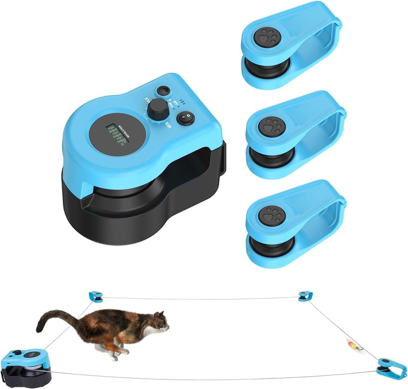 AOKUY Macska Futópad Automata Távirányítós Játék Állítható Sebességgel