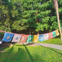 Aolamegs Tibeti Imaszalagok 40 db Szél Ló Lungta Meditációs Zászlók 28x35 cm - 40Ft,14" x 11"(4 Rolls with 40 Flags) 7