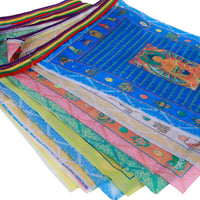 Aolamegs Tibeti Imaszalagok 40 db Szél Ló Lungta Meditációs Zászlók 28x35 cm - 40Ft,14" x 11"(4 Rolls with 40 Flags) 3